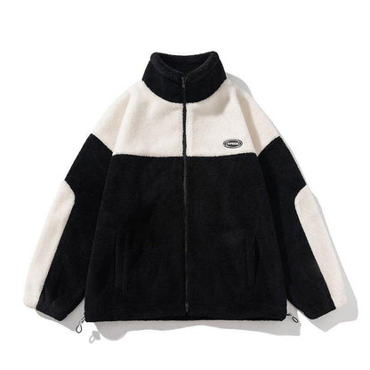 Retro Plaid Lambswool Turtleneck Jacket