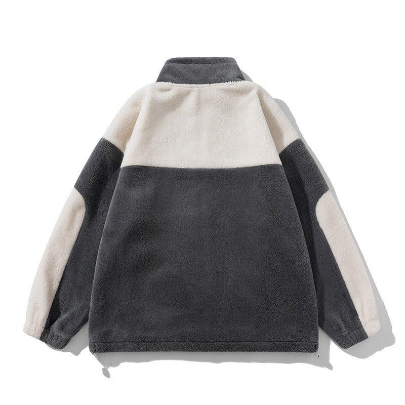 Retro Plaid Lambswool Turtleneck Jacket