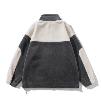 Retro Plaid Lambswool Turtleneck Jacket