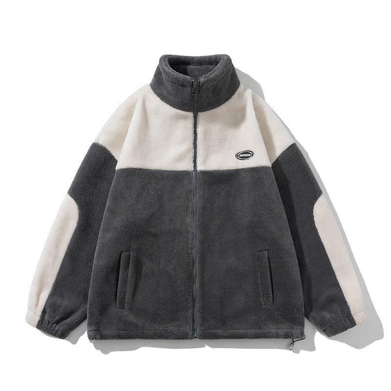 Retro Plaid Lambswool Turtleneck Jacket