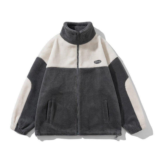 Retro Plaid Lambswool Turtleneck Jacket