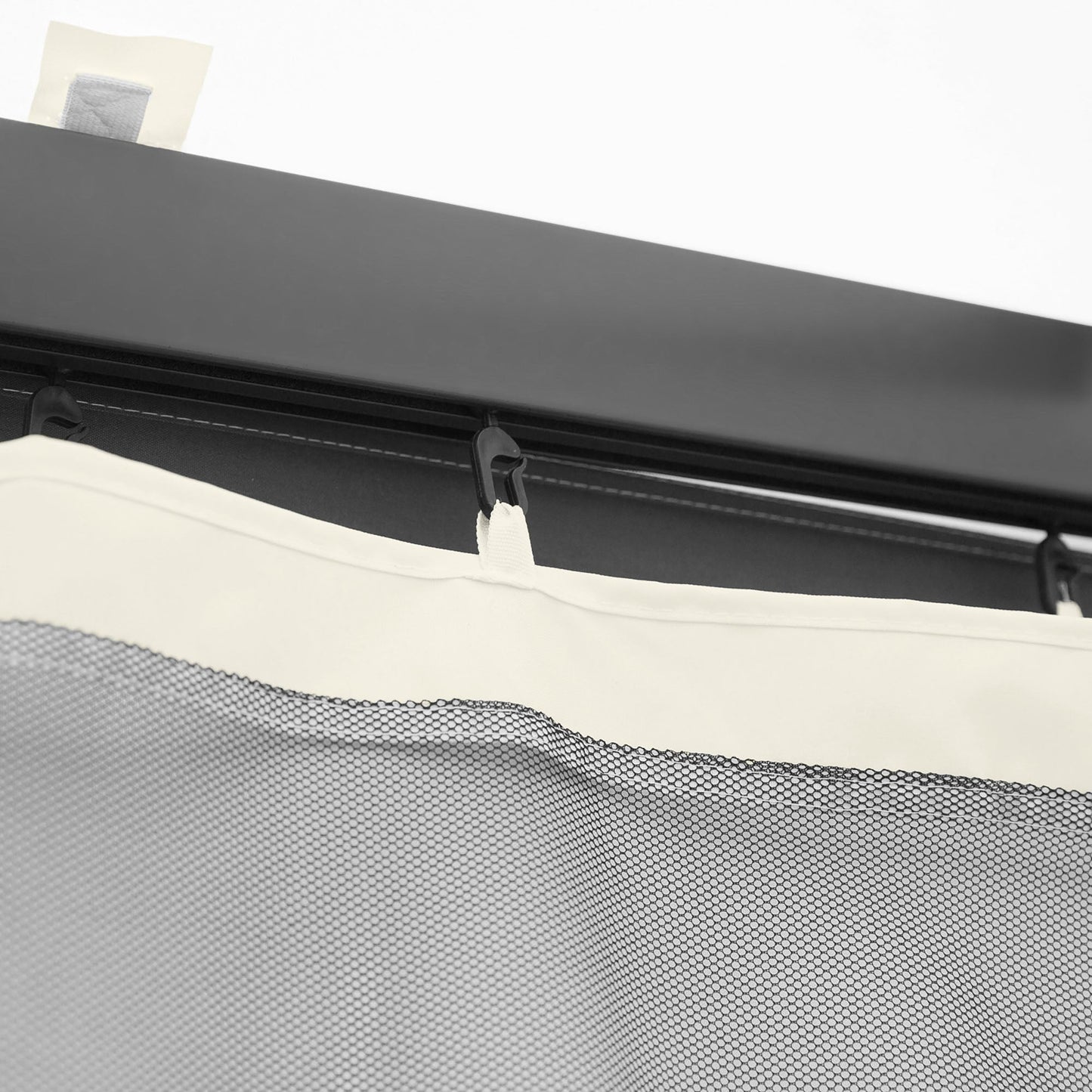 Four-Panel Gazebo Replacement Screen - Durable Polyester Mesh Protection