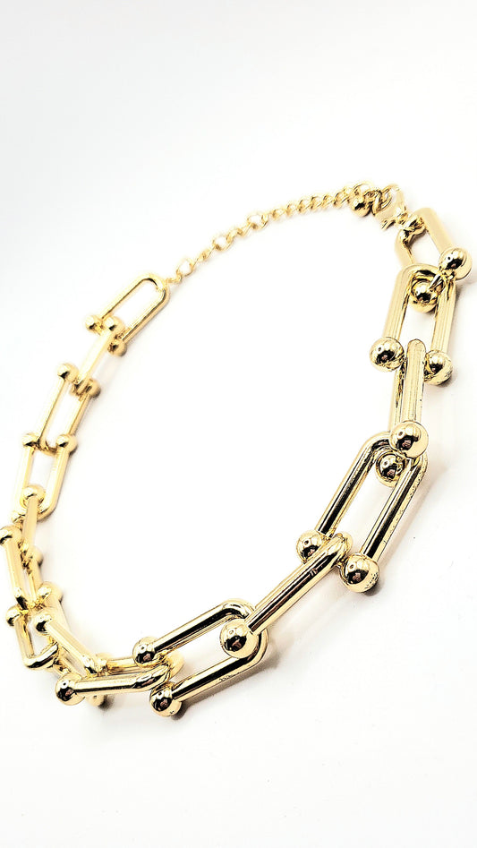Chunky Paperclip Link Chain Necklace
