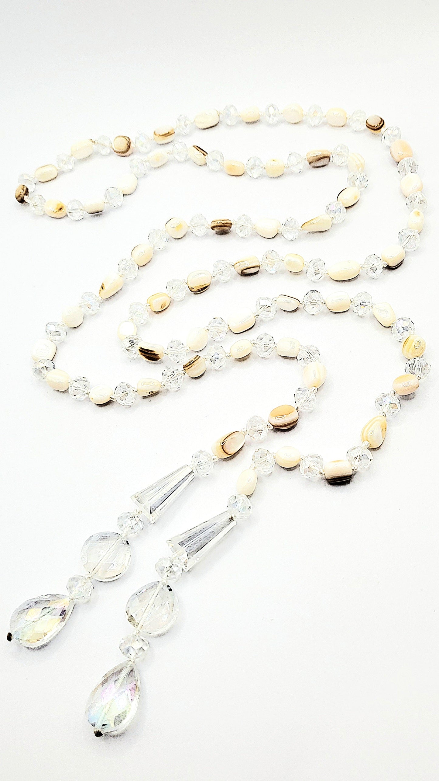 Resin Boho Long Beaded Open Necklace
