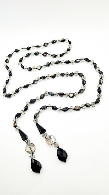 Resin Boho Long Beaded Open Necklace