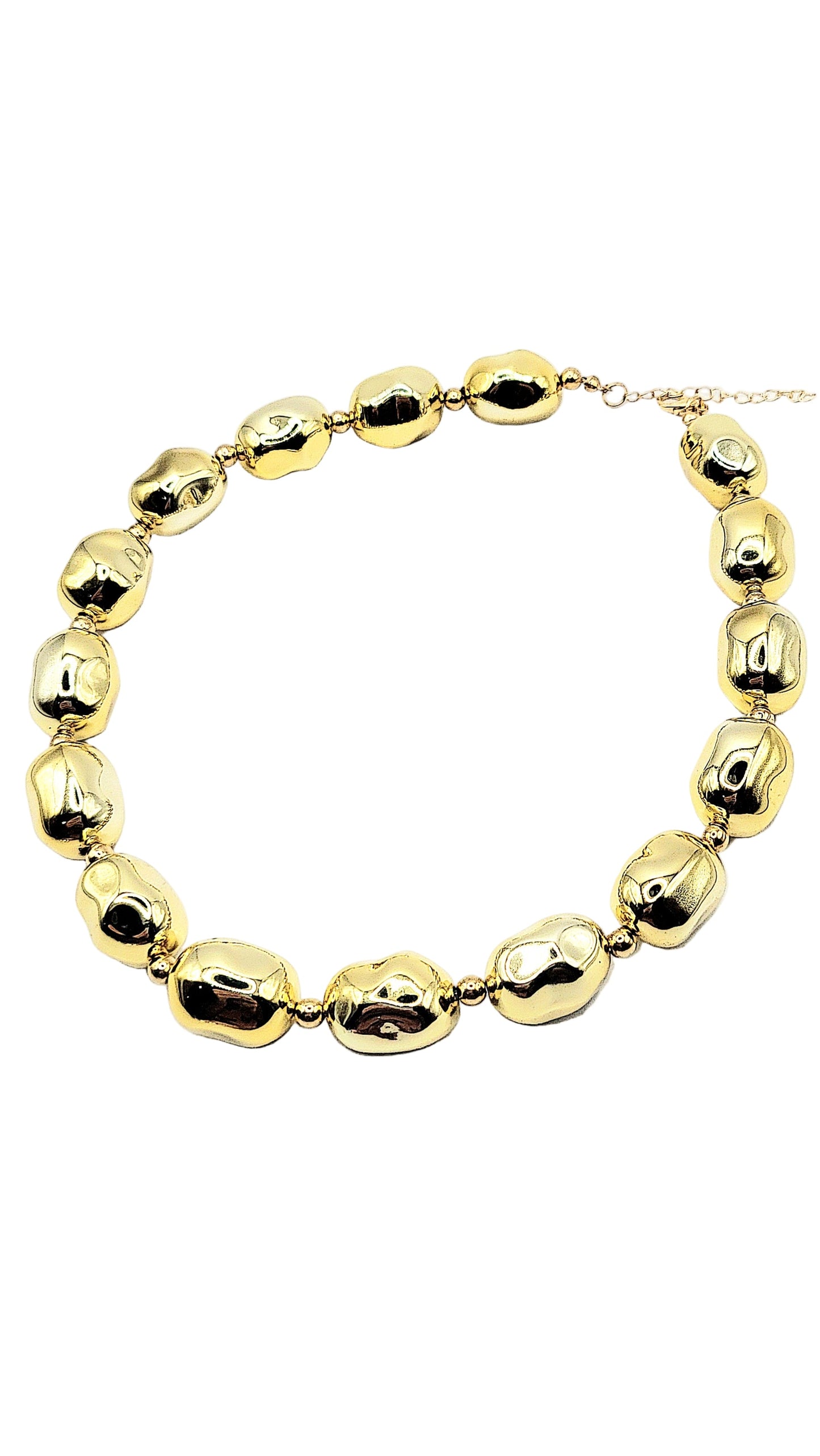 Melted Bubble Chain Link Necklace