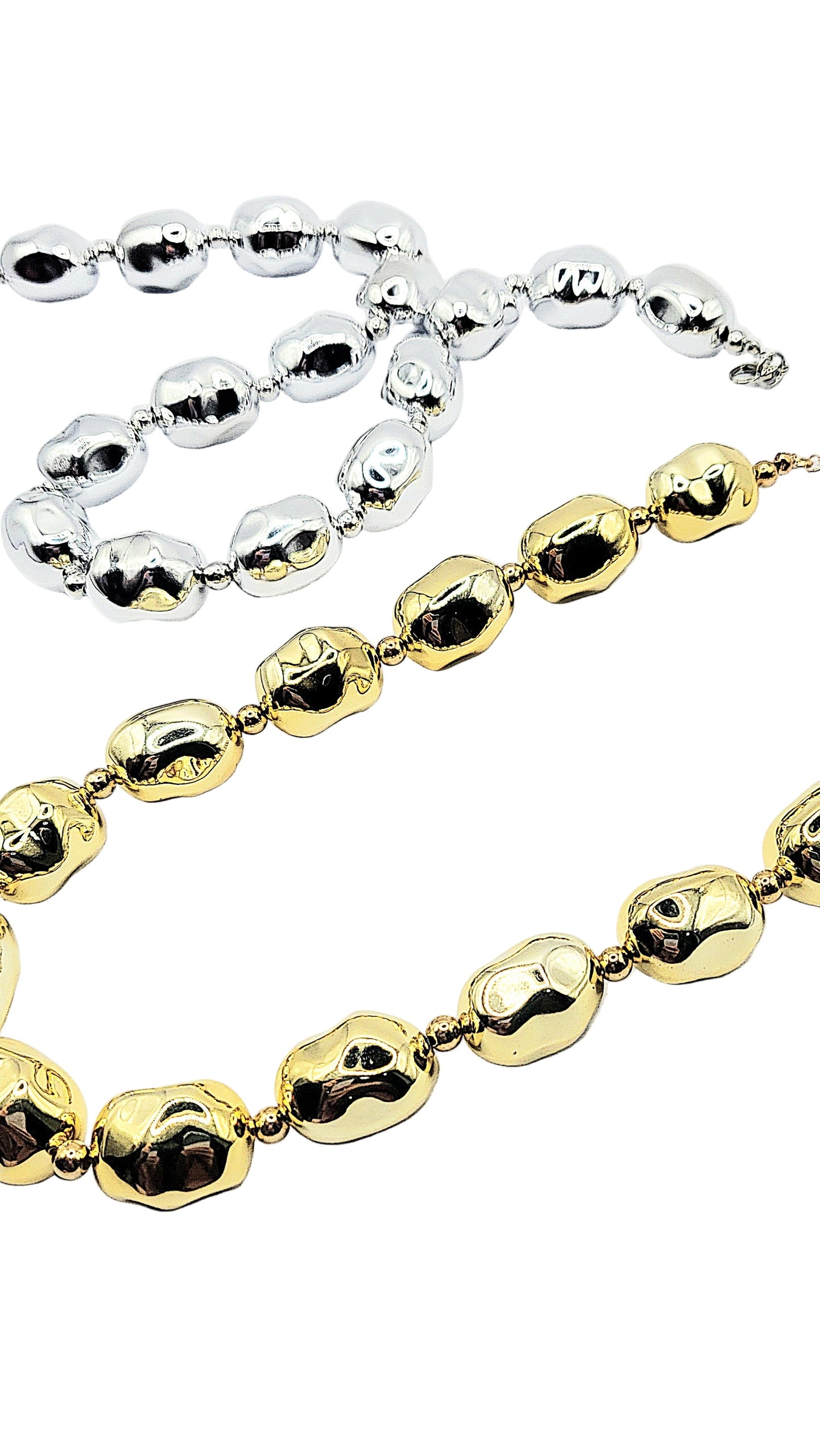 Melted Bubble Chain Link Necklace