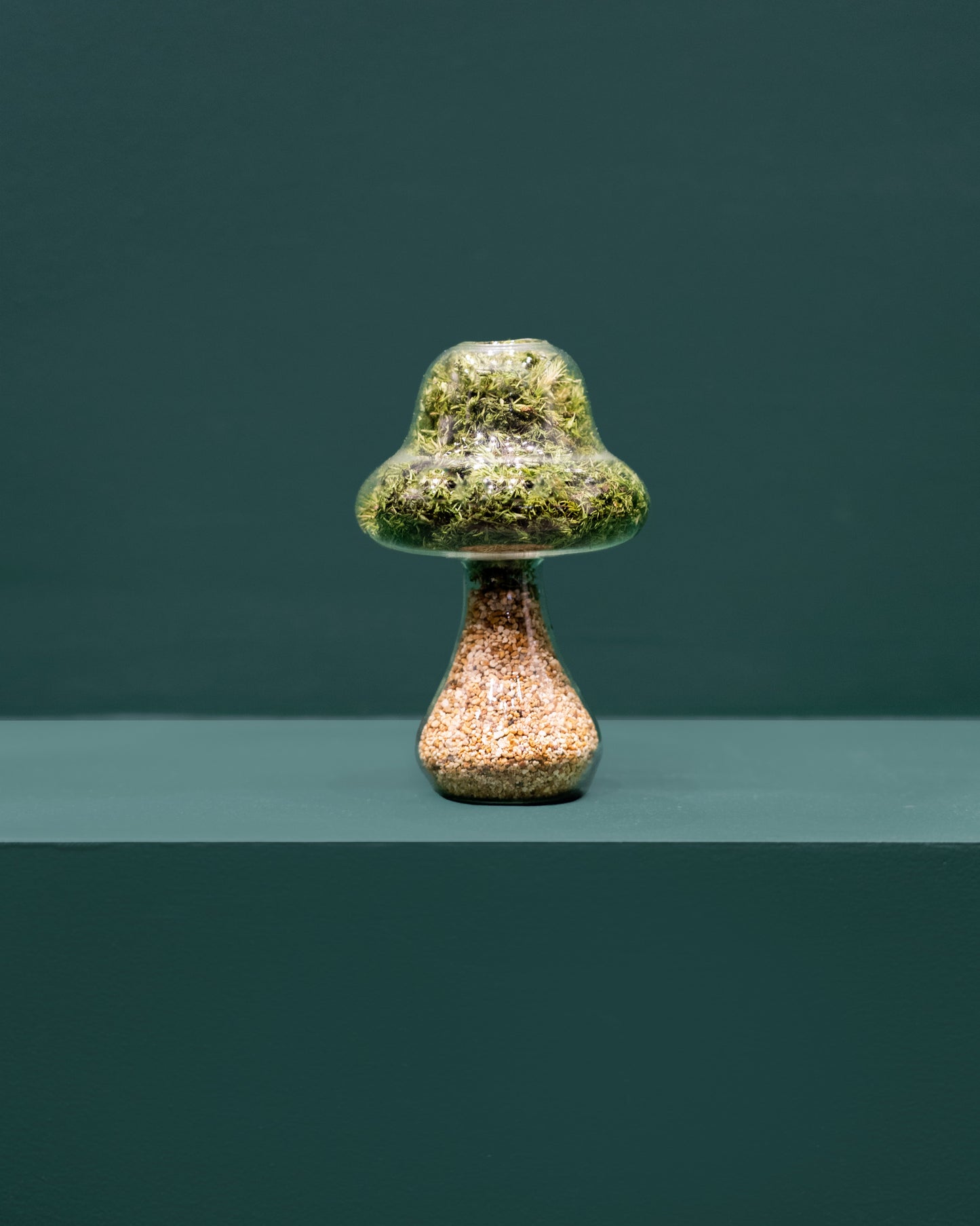 Moss Mushroom - Tall - Natural Stone