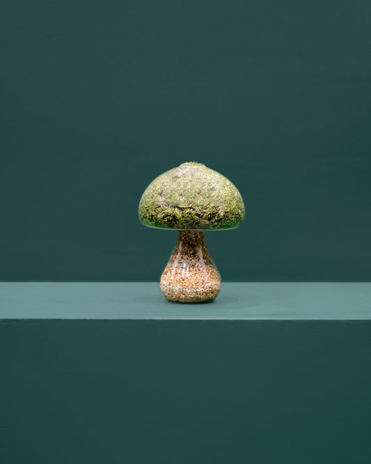 Moss Mushroom - Round - Natural Stone