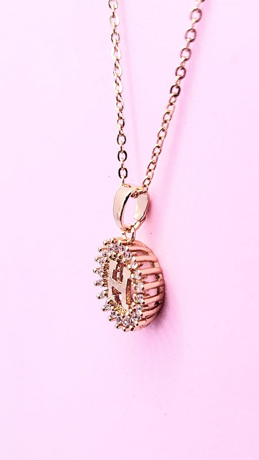 H Crystal Necklace