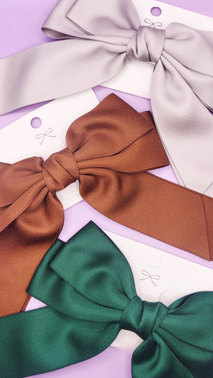 Hair Bow Clip Slide Pack of 12