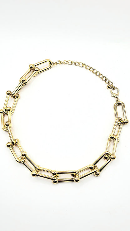 Chunky Paperclip Link Chain Necklace