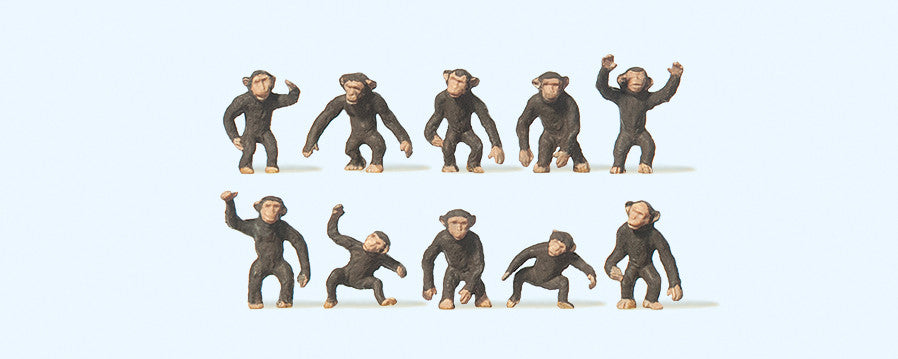 Circus Monkeys (10) Terrarium Figures 20388