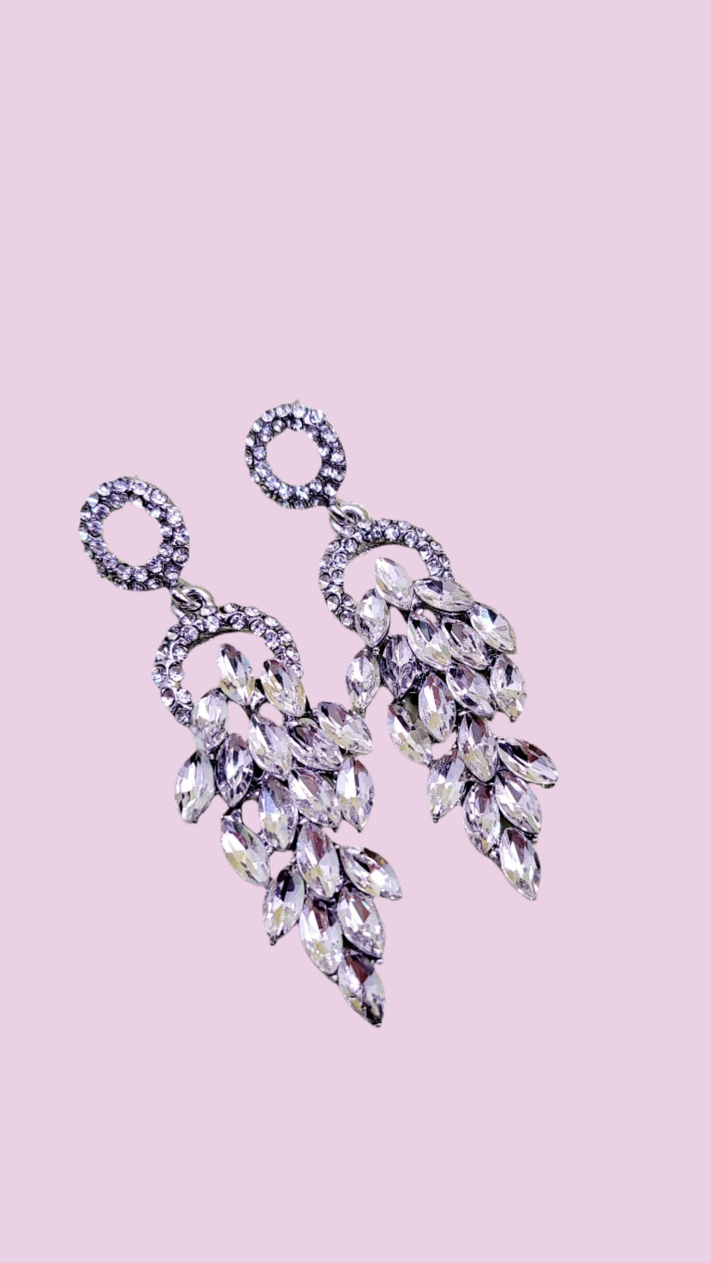 Cluster Crystal Drop & Dangle Earrings
