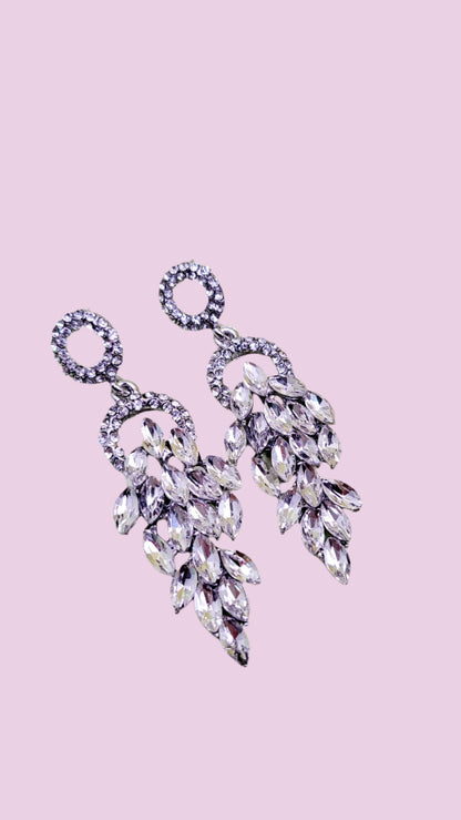 Cluster Crystal Drop & Dangle Earrings