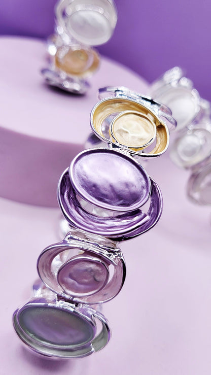 Abstract Oval Bracelet