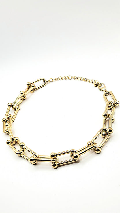 Chunky Paperclip Link Chain Necklace
