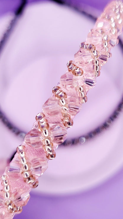 Crystal Gold Beaded Hair band