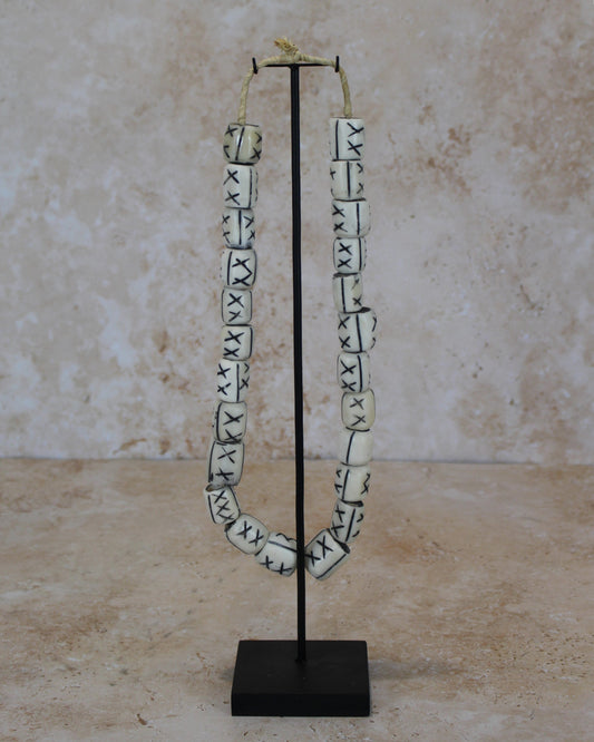 Kenya Bone Bead Necklace - 238.1