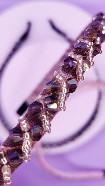 Crystal Gold Beaded Hair band