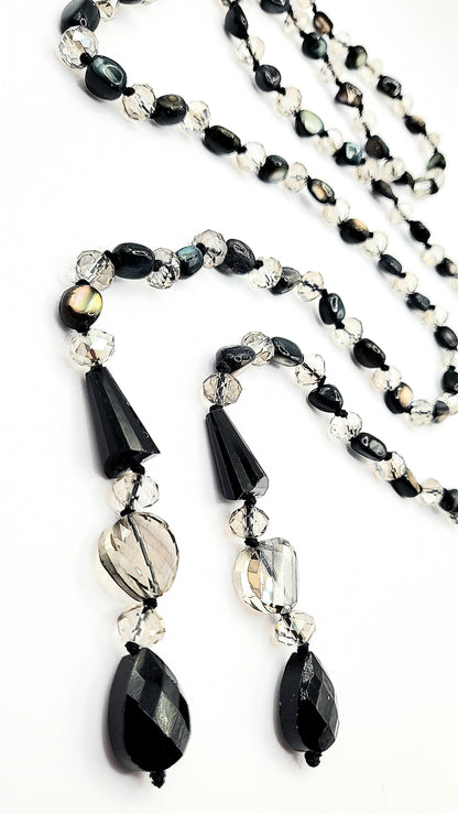 Resin Boho Long Beaded Open Necklace