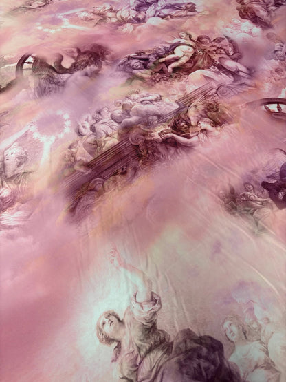 Romantic Pink Satin Fabric by the Metre – Renaissance Art Print