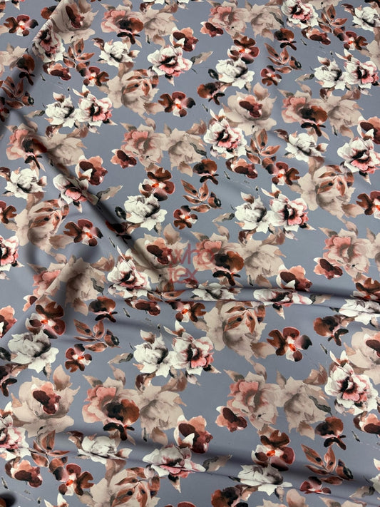 Romantic Watercolor Floral Fabric