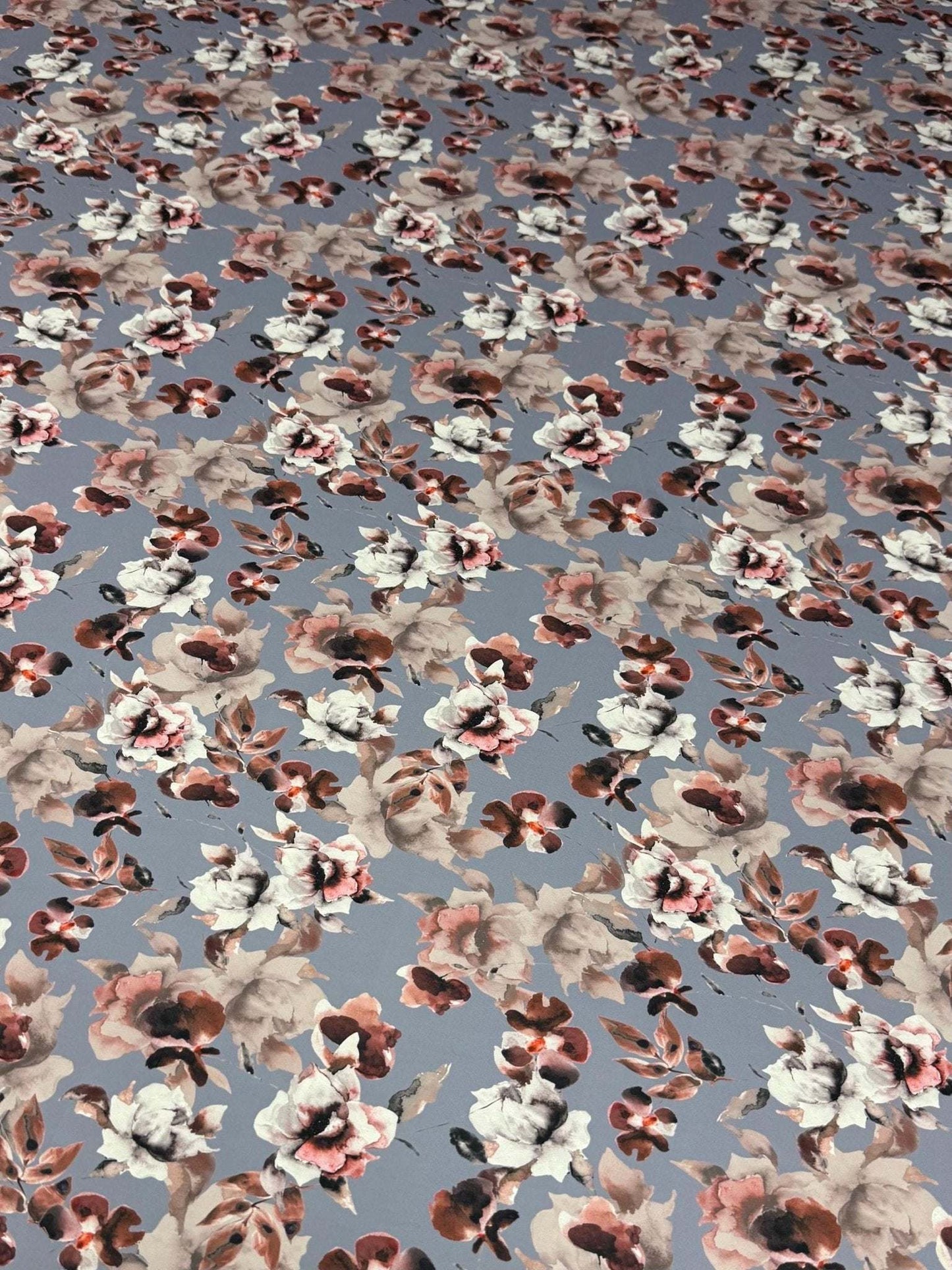 Romantic Watercolor Floral Fabric – Fabric by Metre, Multiple Options for Sewing & Dressmaking