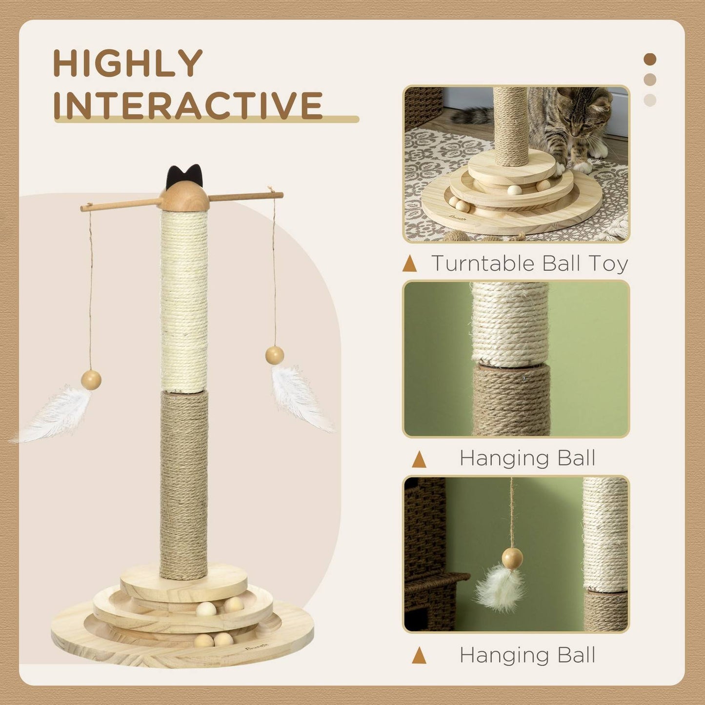 PawHut 56cm Cat Tree