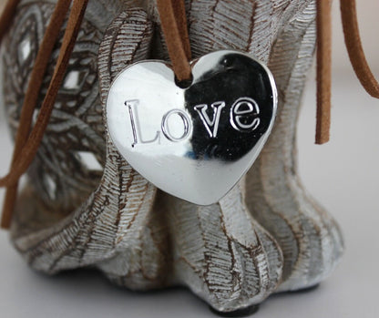 Resin Wood Effect Cat Ornament