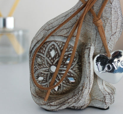 Resin Wood Effect Cat Ornament