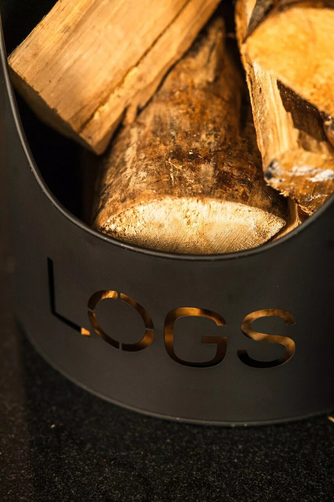 Log, Kindling and Matchstick Holder Set