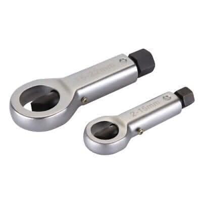 Nut Splitter Set 2pc Removing Splitting Tool Broken Damaged Corroded Stuck Remover set