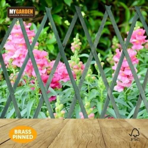 Expanding Garden Trellis Wooden Plant Flower Support Screen Panel Wall Green 180 x 90cm