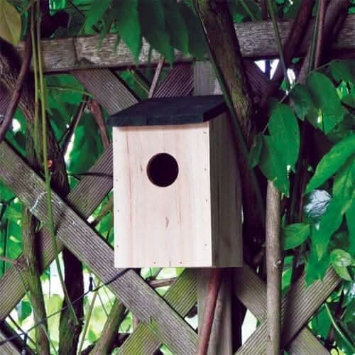 Wooden Bird Nesting Boxes x3