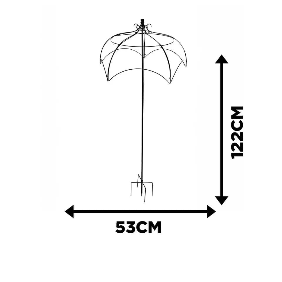 Umbrella Plant Support Trellis Garden Climbing Flowers Vine Metal Heavy Duty