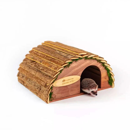 Curved Wooden Hedgehog House