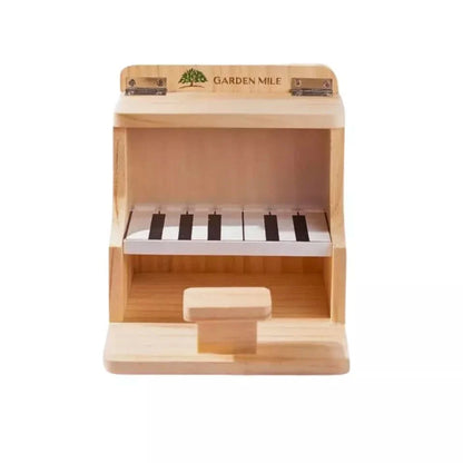 Hanging Wooden Bird Feeder Piano Novelty Feeding Station