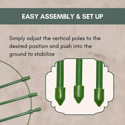 5pc Conical Plant Supports Trellis Garden Climbing Cage