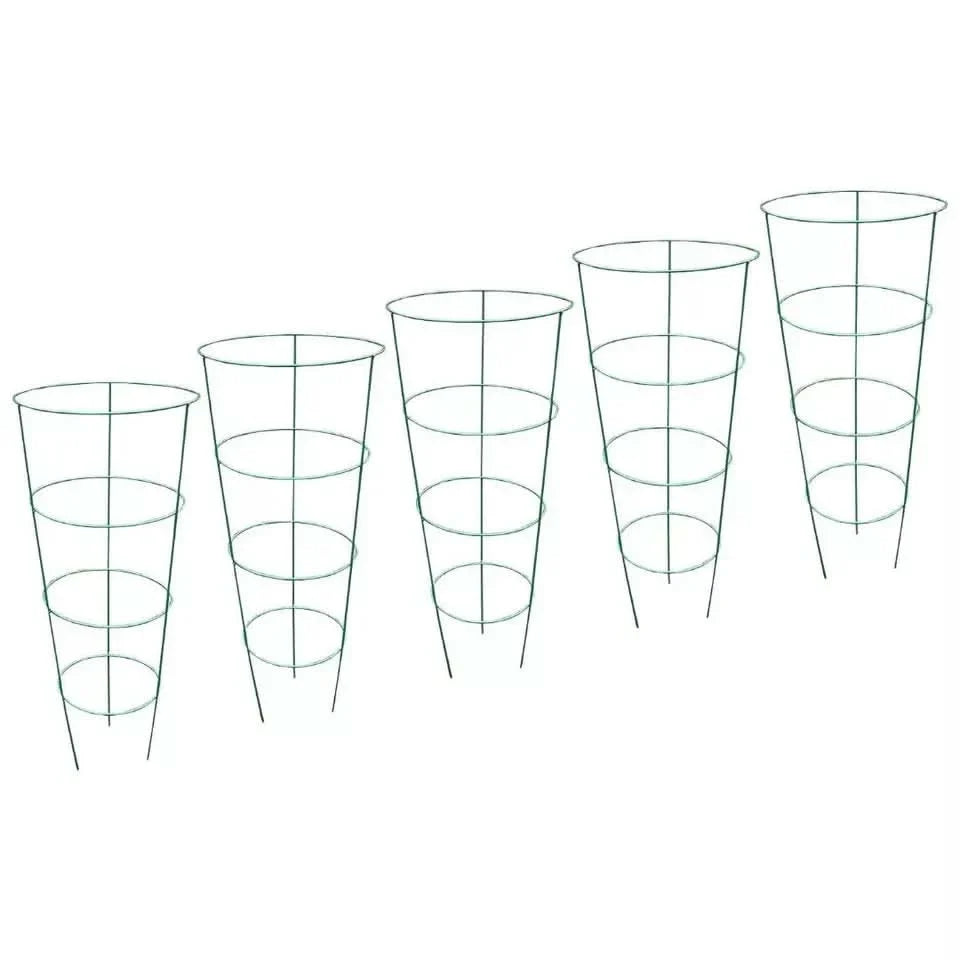 5pc Conical Plant Supports Trellis Garden Climbing Cage