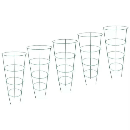 5pc Conical Plant Supports Trellis Garden Climbing Cage