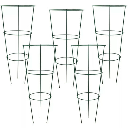 5pc Conical Plant Supports Trellis Garden Climbing Cage