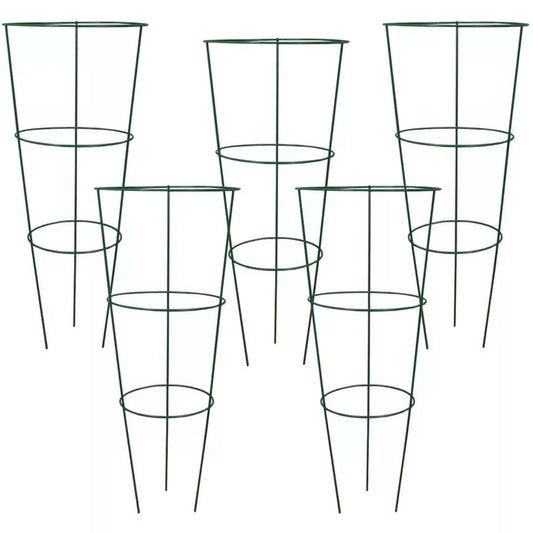 5pc Conical Plant Supports Trellis Garden Climbing Cage