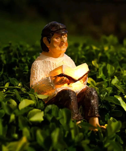 Grandfather Solar Garden Ornament Light Up Statue