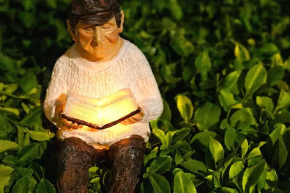 Grandfather Solar Garden Ornament Light Up Statue