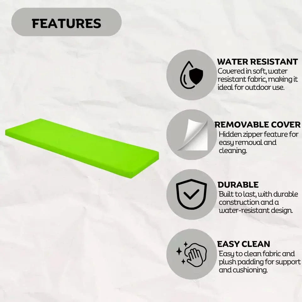 Light Green Outdoor Waterproof Bench Cover
