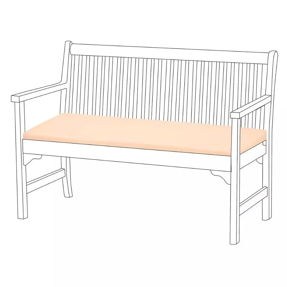 Cream Outdoor Waterproof Bench Cover