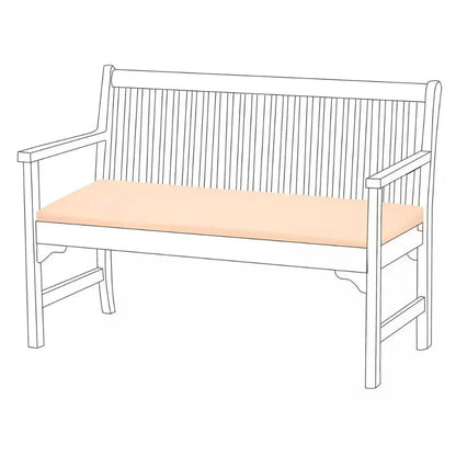 Cream Outdoor Waterproof Bench Cover