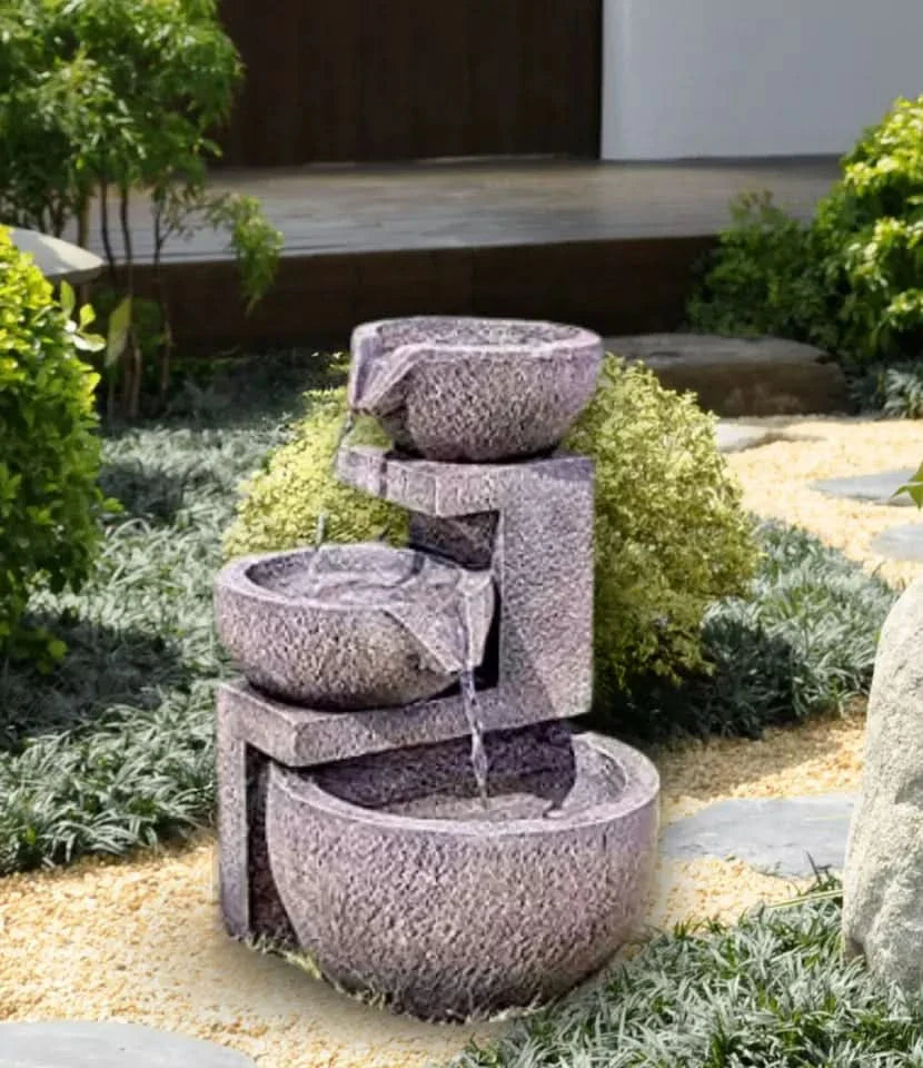 Solar-Powered Genoa Cascade Water Fountain