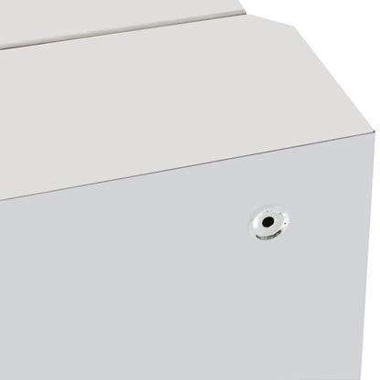 Stainless Steel Wall mounted Bathroom Mirror Cabinet 2 Shelves Storage Unit Furniture w/Single Door 60H x 40L x 13D cm